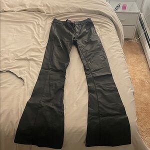 Luna Faux Leather Flare pant jeans